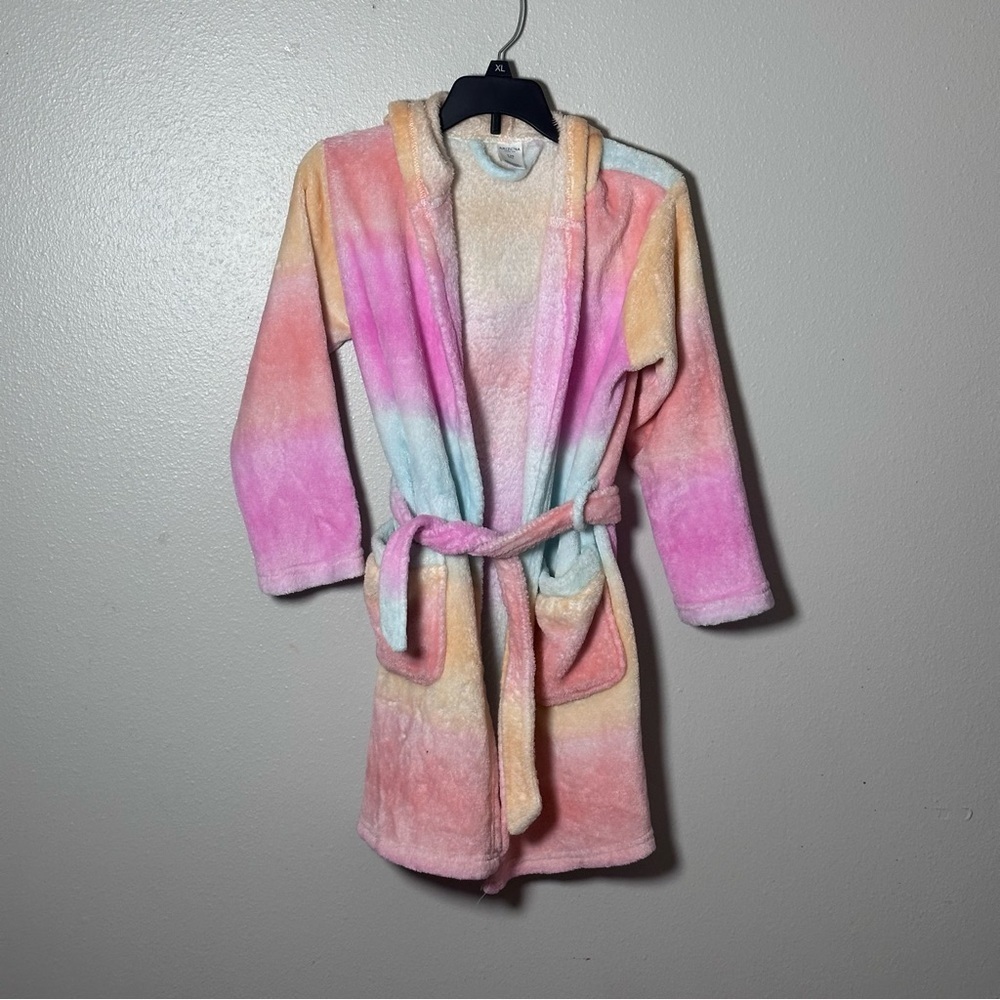 Arizona Jean Co. Girls Kids Multicolor Bath Unicorn‎ Robe size S(7/8).